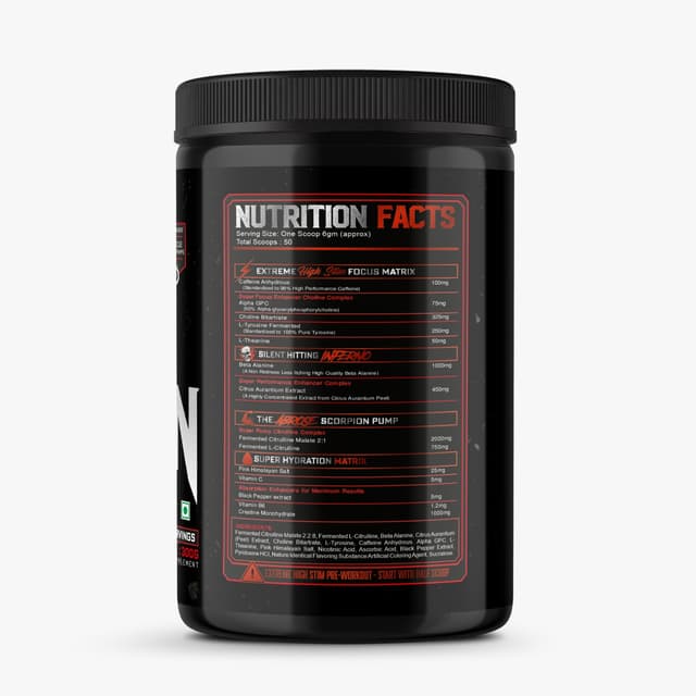 Scorpion Pre Workout - Non-Tingling - Watermelon - Image 3