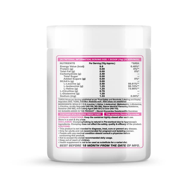 BCAA Charge - Mango Flavour - 250 Gm - Image 4