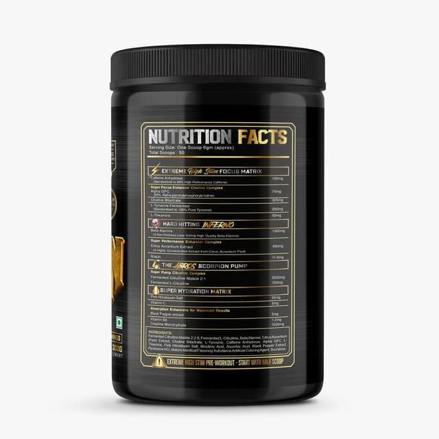 Scorpion Pre Workout - Tingling - Mango Masti - Image 3