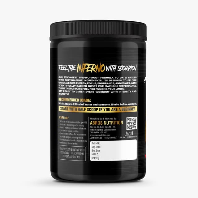 Scorpion Pre Workout - Tingling - Tangy Orange - Image 3